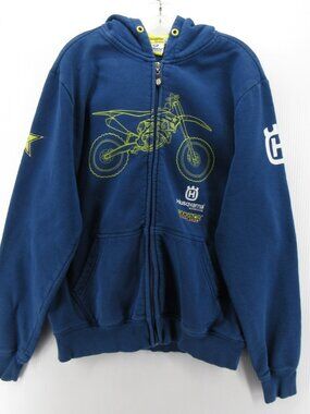 Husqvarna Sweatshirt XL Motorcycles Rockstar Energy Racing Hoodie *